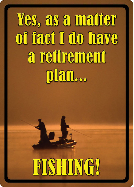 Retirement Tin Sign