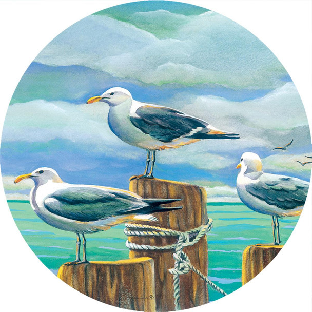 SEAGULL PILINGS ACCENT MAGNET