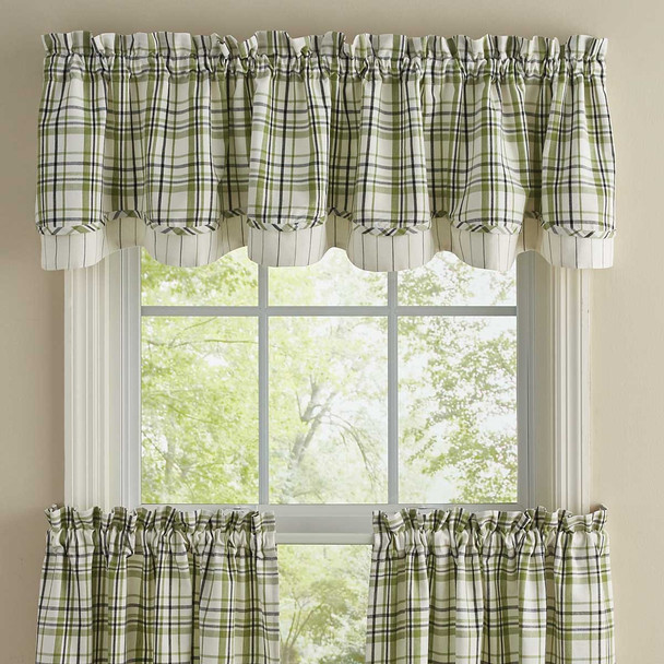Time in a Garden Lined Layered Valance 72x16