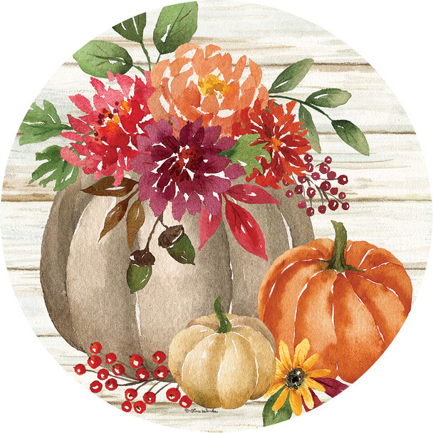 GRATEFUL FLORAL ACCENT MAGNET