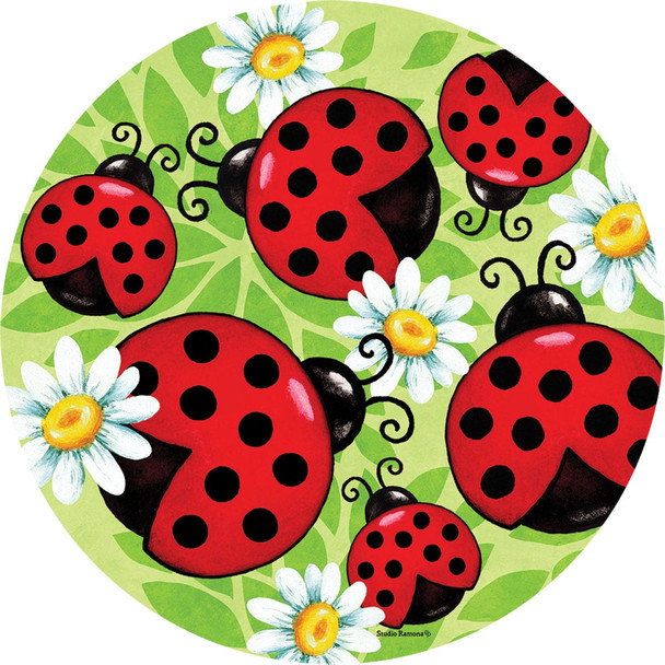 LADYBUGS WELCOME ACCENT MAGNET