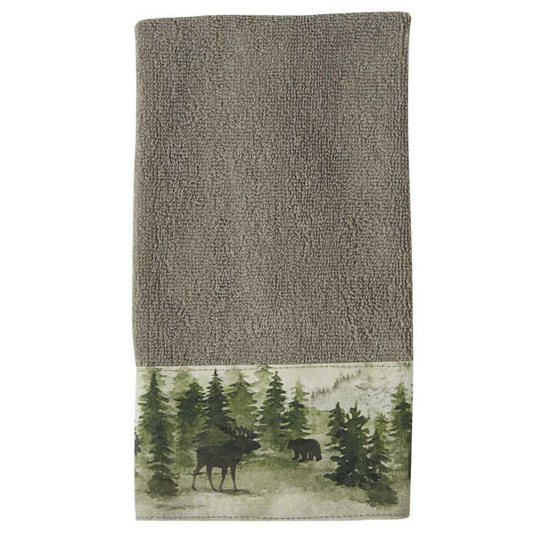 Watercolor Wildlife Fingertip Towel