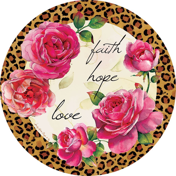 LEOPARD ROSES ACCENT MAGNET