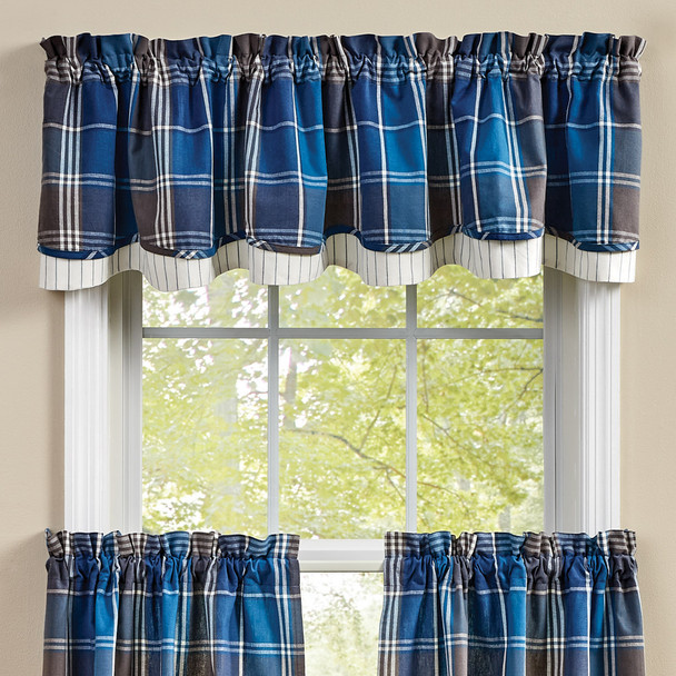 Rainy Lake Lined Layered Valance - Size - 72" x 16"