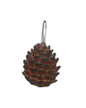 995-65 - PINECONE SHOWER CURTAIN HOOKS.  SET OF 12