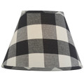 Wicklow Check Lampshade 10" - Black & Cream