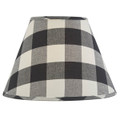 Wicklow Check Lampshade 12" - Black & Cream