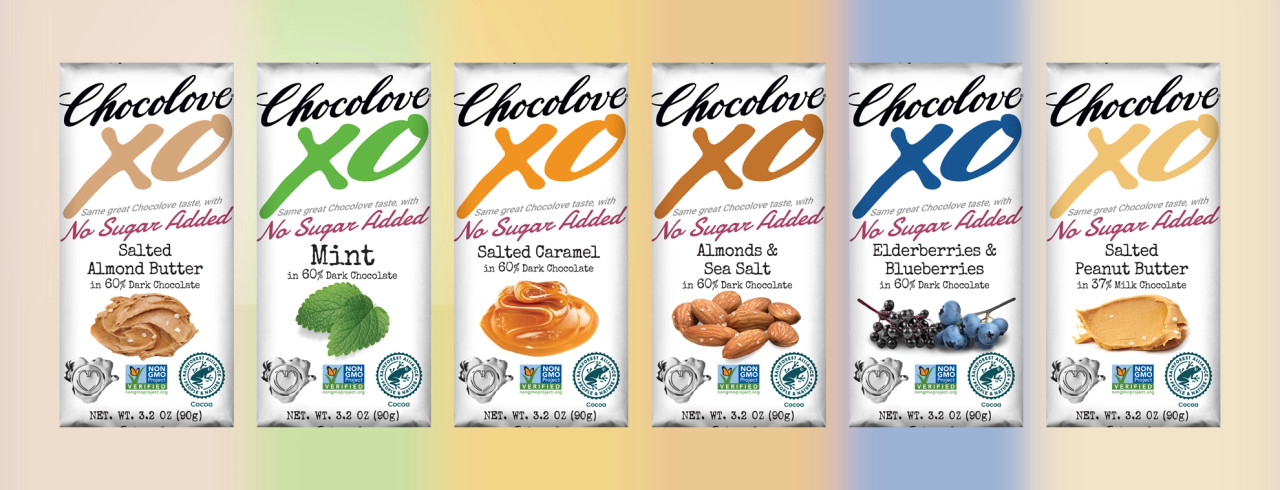 その他 choko Chocolove xoxox - No Sugar Added - 6 Bar Assortment Pack