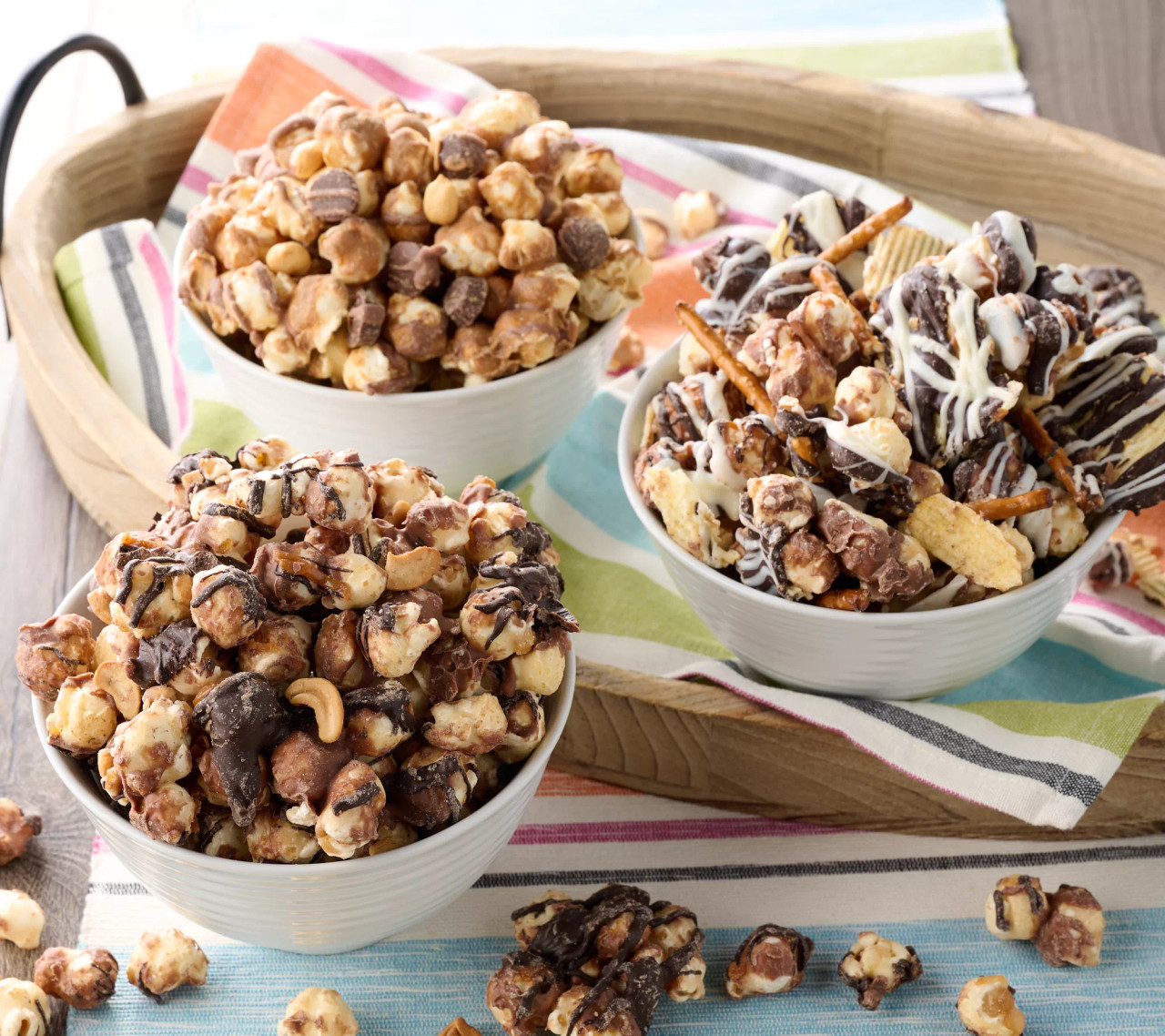 Funky Chunky Gourmet Popcorn Gift Set - Sea Salt Caramel, Peanut