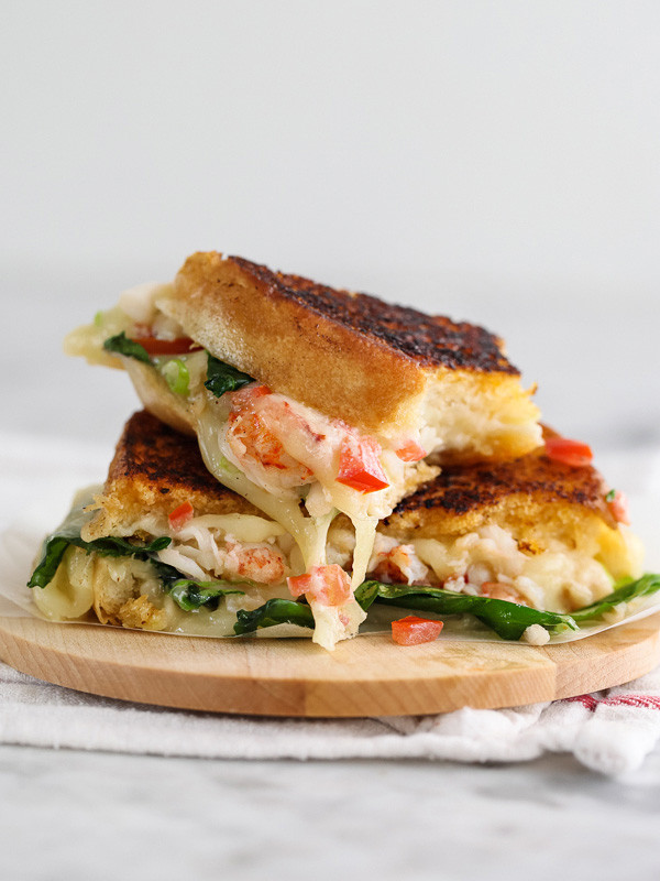Kennebunkport Lobster Grilled Cheese Sandwich (Free Recipe below)