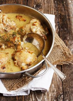 Rustic Chicken With Garlic Gravy Free Recipe Below Carve the chicken and serve with gravy. garden table
