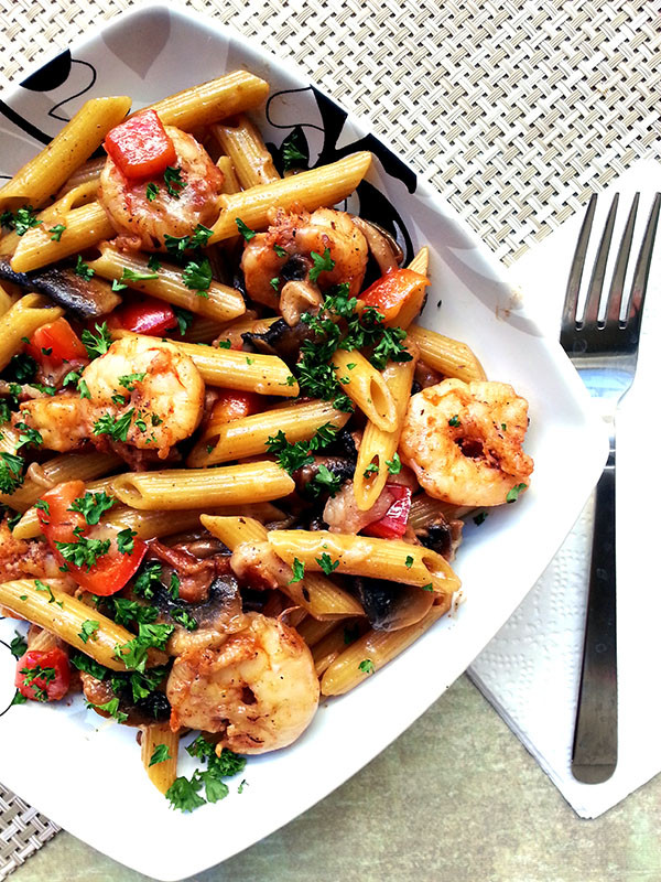 Skillet Toasted Penne With Cajun Shrimp Free Recipe Below