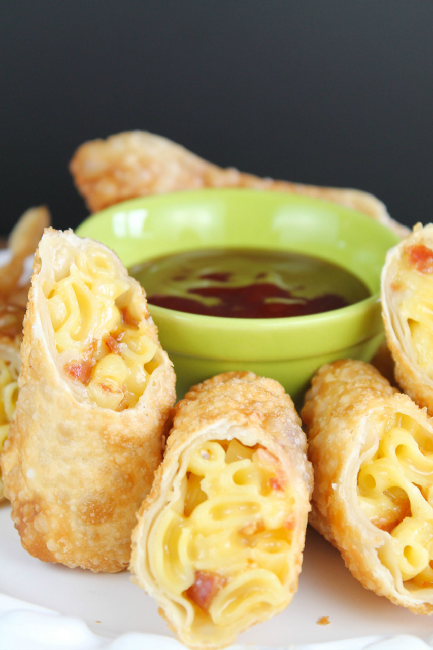 Bacon Mac Cheese Egg Rolls Free Recipe Below