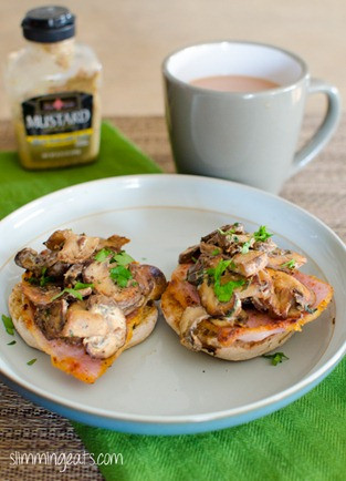 Garlic Mushrooms With Bacon English Muffins Free Recipe Below