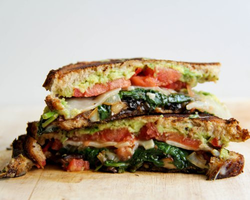 Loaded Veggie Grilled Cheese Sandwich (Free Recipe below)