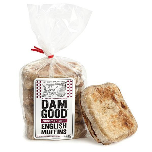 'Cinnamon Swirl' Sourdough English Muffins, 1 bag (4 muffins per bag)
