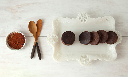 Chocolate Caramel Cookies w/ Chipotle Sea Salt - One Dozen