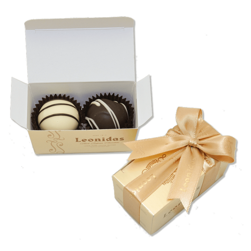 Leonidas Chocolate Truffles Party Favors: Set of 20 Two-Pieces Mini-Boxes