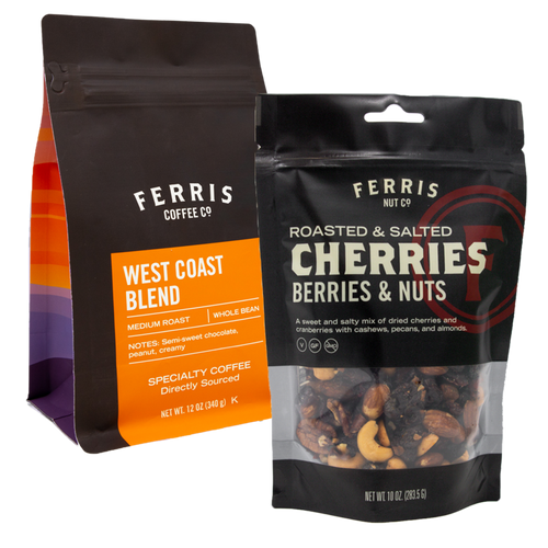 Perfect Pair Bundle - West Coast Blend Coffee & Roasted Salted Cherries