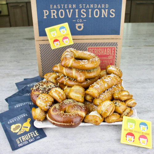ALL YOU KNEAD IS LOVE BOX - Artisanal Soft Pretzels & Gourmet Flavored Salts