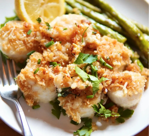 Baked Scallops with Mushrooms - 18 oz