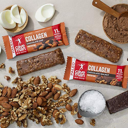 Collagen Chocolate Walnut Protein Bar - includes 12