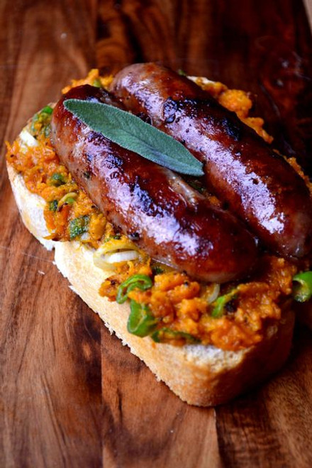 Butternut Squash & Sage Sausage Sandwich - (Free Recipe below)