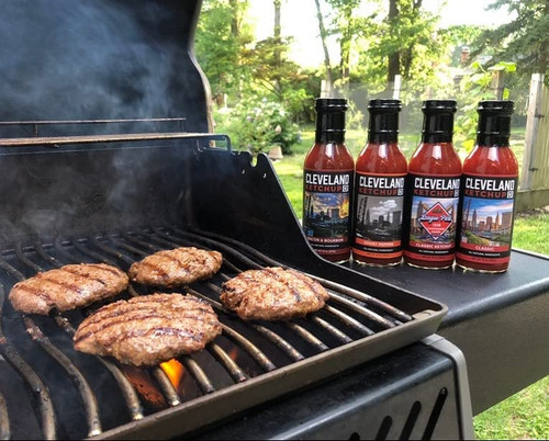 Cleveland Ketchup Varieties - Classic, Bacon & Bourbon, Garlic Dill, Ghost Pepper - 4 Pack