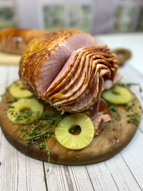 Honey Glazed Spiral Sliced Holiday Ham - 8.5 - 9.5 pounds -Serves 16 - 18.