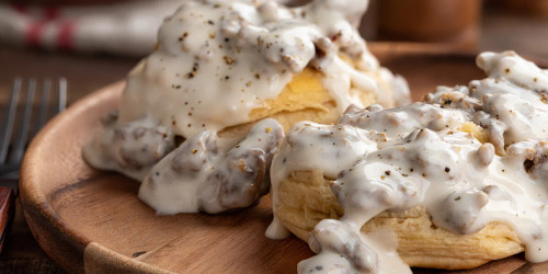 Buttermilk Biscuits and Sausage Gravy Meal
