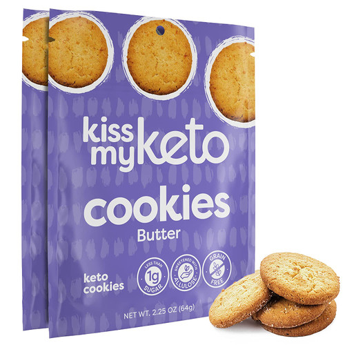 Kiss My Keto Cookies Vanilla Butter – 2 Pack