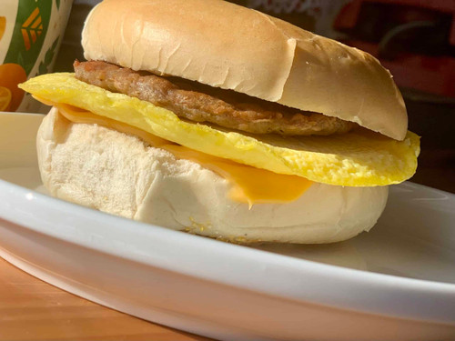 Fully Cooked 3.5" Round Scrambled Egg Patties - 11.25 lb Case