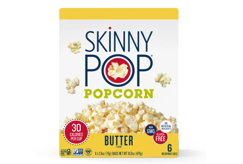 Skinny Pop Butter Microwave Popcorn, 16.8 oz - 6 bags