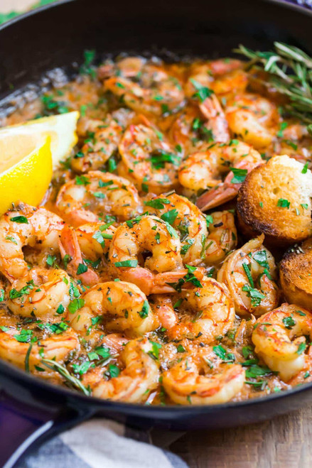 Marinated Garlic Butter Lemon Shrimp - 1 lb