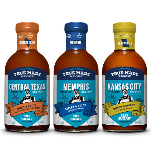 True Made Foods Genuine BBQ Pitmaster Recipe Variety - Pack of 3