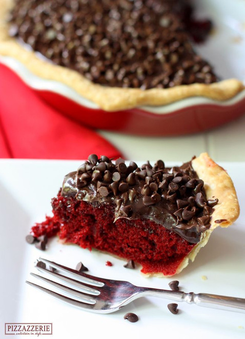 Red Velvet Fudge Pie - (Free Recipe below)