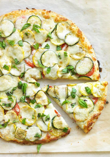 Squash & Zucchini Pizza - (Free Recipe below)