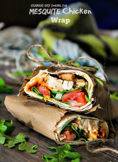 Mesquite Chicken Wrap - (Free Recipe below)