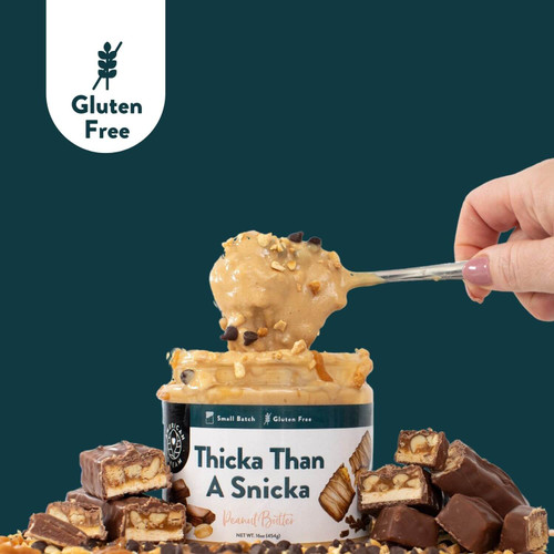 American Dream Nut Butter – Gluten-Free Peanut Butter Thicka Than a Snicka  Peanut Butter - Pack of 2