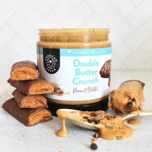 American Dream Nut Butter – Gluten-Free Peanut Butter Double Butter Crunch Peanut Butter - Pack of 2