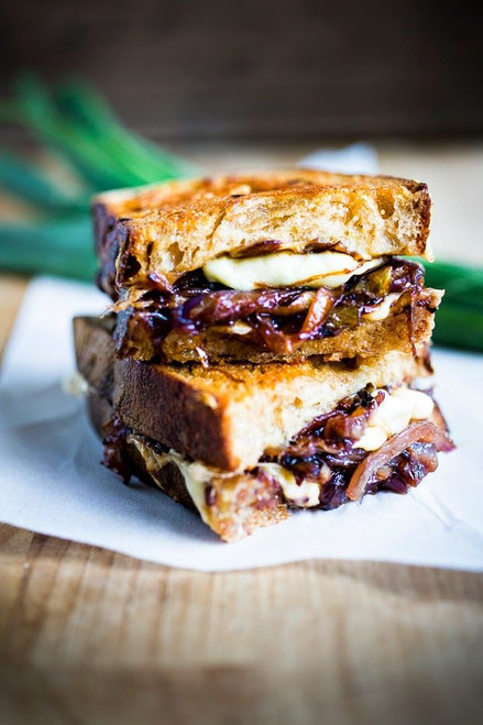 French Onion Grilled Cheese - (Free Recipe below)