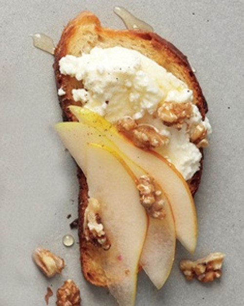 Pear, Walnut, and Ricotta Crostini - (Free Recipe below)