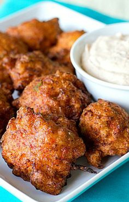 Conch Fritters with Dipping Sauce - (Free Recipe below)