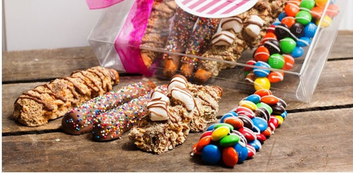 Chocolate Candy Pretzel Sampler - Includes Four