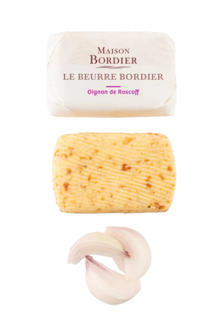 Churned Roscoff Onion Butter by Bordier - 4.4 oz | Hand-made, Grass Fed | Imported from France