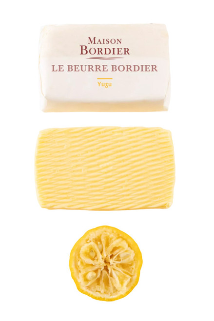 Churned Yuzu Butter by Bordier - 4.4 oz | Hand-made, Grass Fed | Imported from France