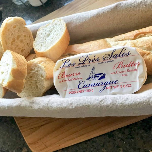 Les Pres Sales Butter with Camargue Sea Salt 8.8 oz | Imported from France Les Pres Sales Butter with Camargue Sea Salt 8.8 oz | Imported from France