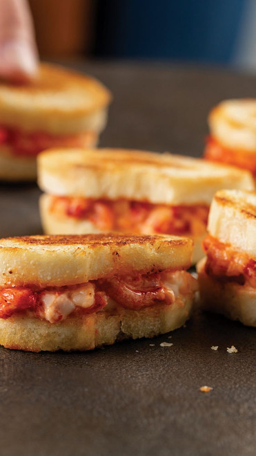 Gourmet Mini Maine Lobster Grilled Cheese Sandwiches - includes 18 Gourmet Mini Maine Lobster Grilled Cheese Sandwiches - includes 18