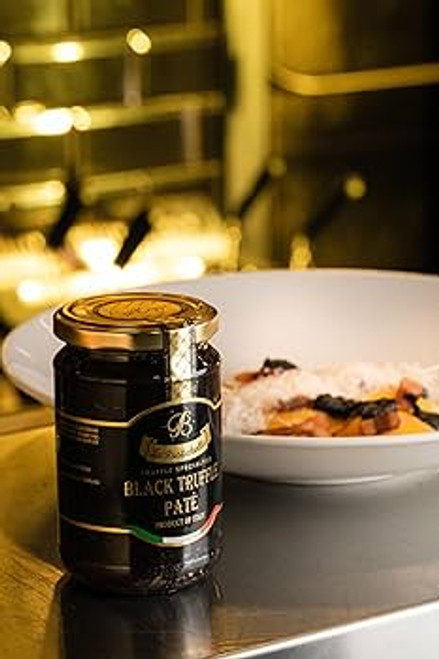 La Rustichella - Black Truffle Patè, 9.88 oz - 100% Made in Italy | Vegan, Gluten-Free, Cholesterol-Free