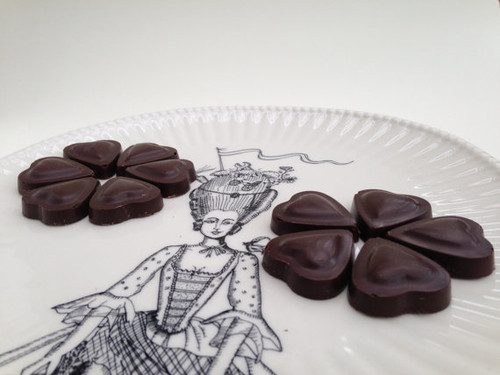Chocolate Hearts w/ Creamy Ginger Filling - One Dozen